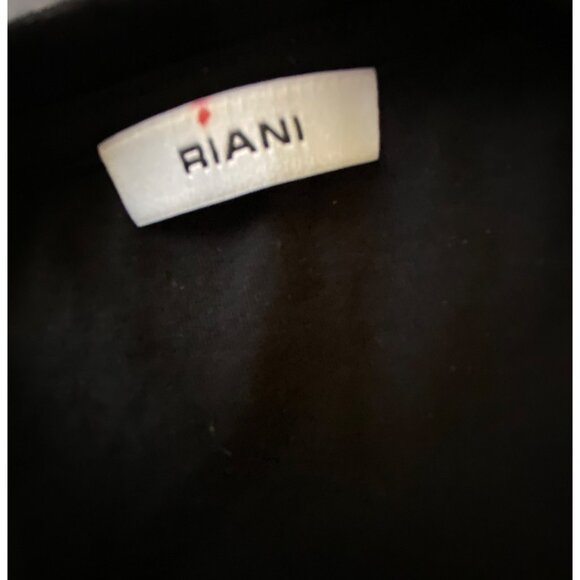 Riani Black T-Shirt Colorful‎ Floral Sleeves & Graphic Detail XL Festive Casual - Picture 4 of 7